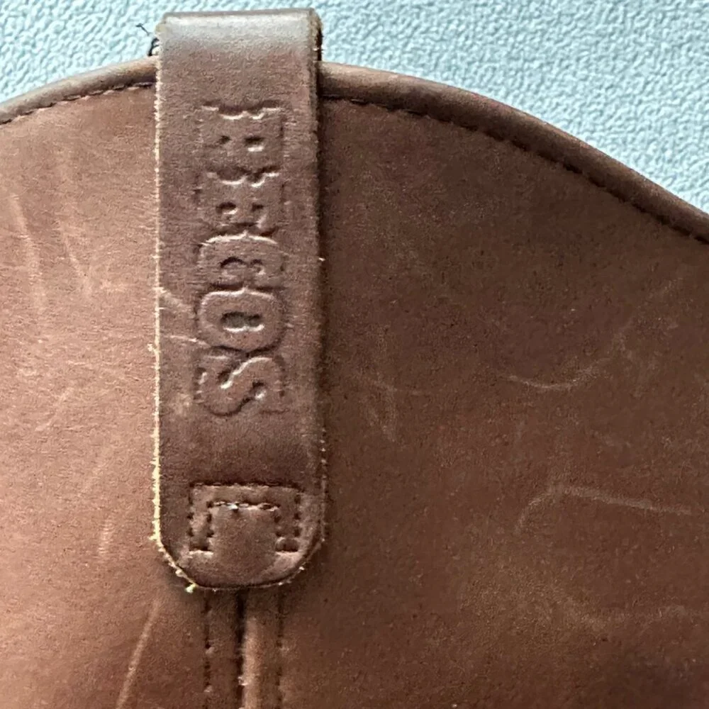 Vtg Red Wing Boots Mens 8.5 E Womens 10 Pecos 1155 Pull On Leather Nail Head Sol